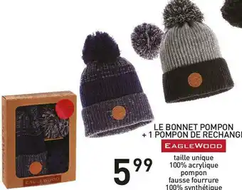Stokomani Eaglewood le bonnet + 1 pompon de rechange offre
