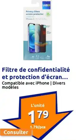 Filtre de confidentialité et protection d'écran...