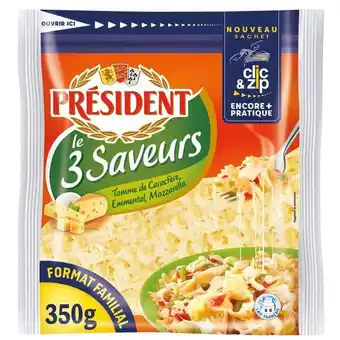 Carrefour Market PRÉSIDENT Le 3 Saveurs Format Familial offre