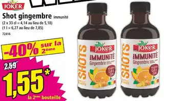 Norma JOKER Shot gingembre immunité offre