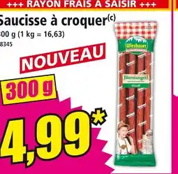 Norma WIESBAUER Saucisse à croquer offre