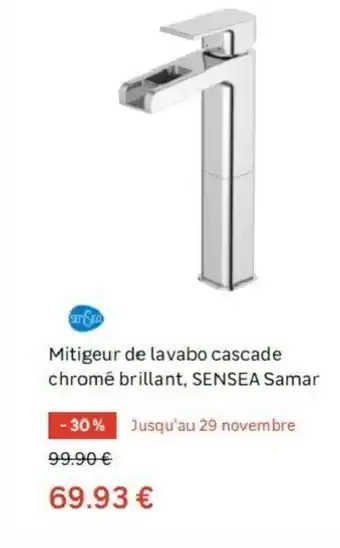 Leroy Merlin Mitigeur de lavabo cascade chromé brillant offre