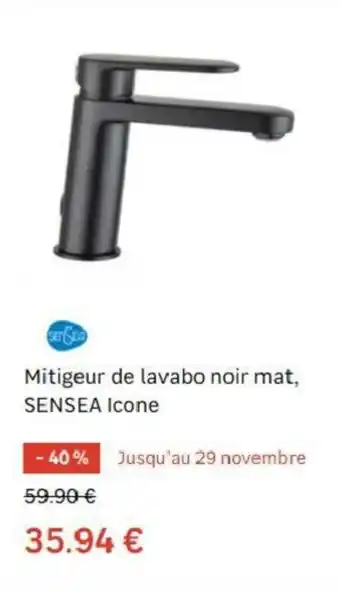 Leroy Merlin Mitigeur de lavabo noir mat offre