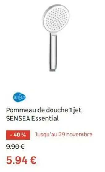 Pommeau de douche 1 jet
