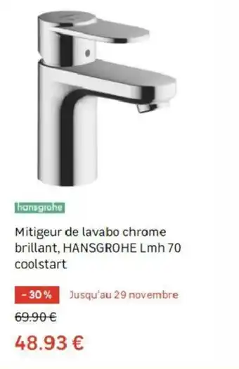 Leroy Merlin Mitigeur de lavabo chrome brillant offre