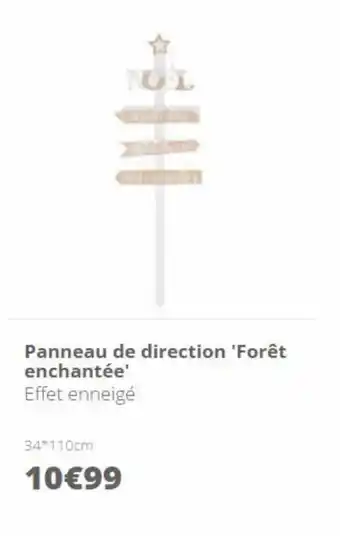 L'incroyable Panneau de direction 'forêt enchantée' offre