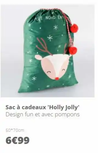 L'incroyable Sac à cadeaux 'holly jolly' offre