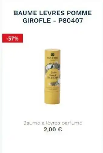 Stanhome Baume levres pomme girofle offre