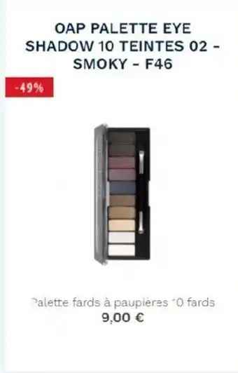 Stanhome Oap palette eye shadow 10 teintes offre