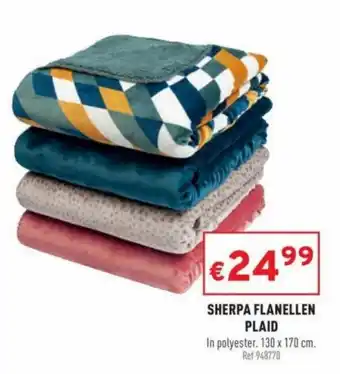 Trafic Sherpa flanellen plaid offre