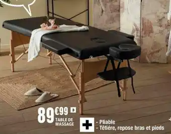 La Foir'Fouille Table de massage offre