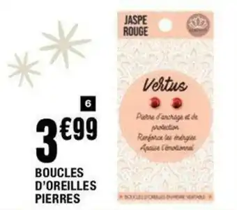 Boucles d'oreilles pierres