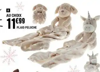 La Foir'Fouille Plaid peluche offre