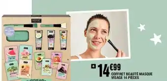 La Foir'Fouille Coffret beauté masque visage 14 pièces offre