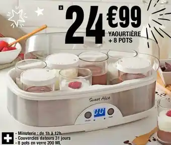 La Foir'Fouille Yaourtière + 8 pots offre