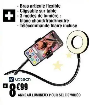 Anneau lumineux pour selfie/vidéo