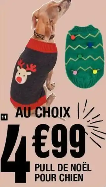 Pull de noël pour chien