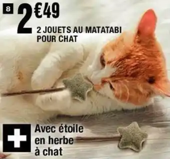 La Foir'Fouille 2 Jouets au matatabi pour chat offre