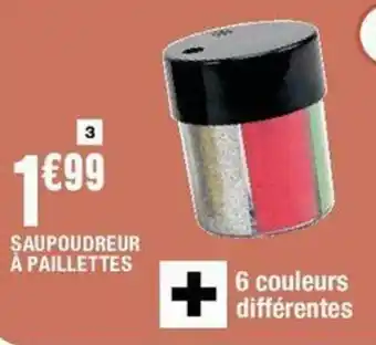 La Foir'Fouille Saupoudreur à paillettes offre