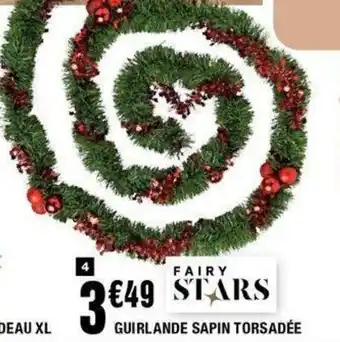 La Foir'Fouille Guirlande sapin torsadée offre