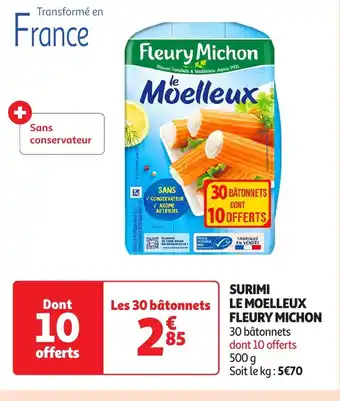 Auchan FLEURY MICHON Surimi le moelleux offre