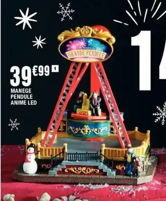 Manege pendule anime LED