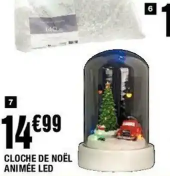 Cloche de noël animée LED