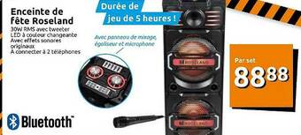 Action Enceinte De Fête Roseland offre