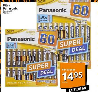 Action Piles Panasonic offre