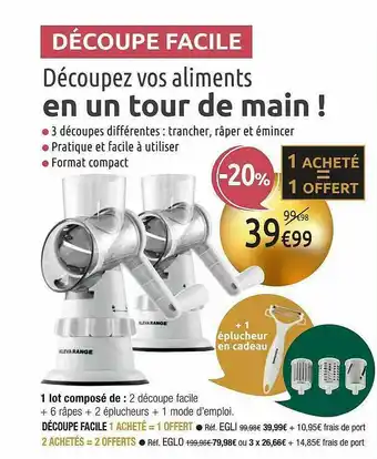 M6 Boutique Découpe Facile offre
