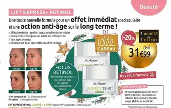 M6 Boutique Lift Express+ Rétinol offre