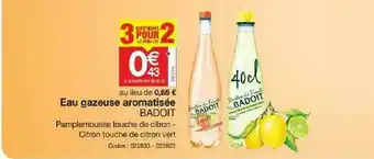 Promocash Eau Gazeuse Aromatisée Badoit offre