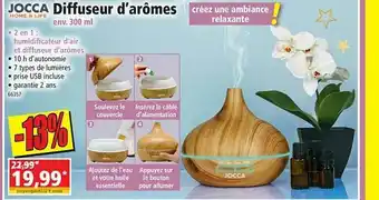 Norma Diffuseur D'arômes Jocca Home & Life offre