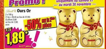 Norma Ours Or Lindt offre