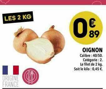 Supeco Oignon offre
