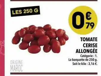 Tomate Cerise Allongée