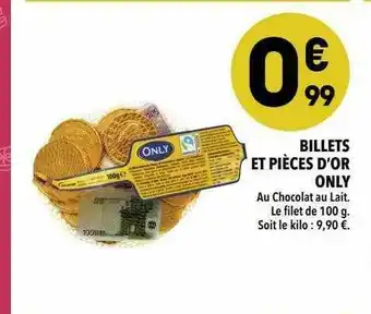 Billets Et Pièces D'or Only