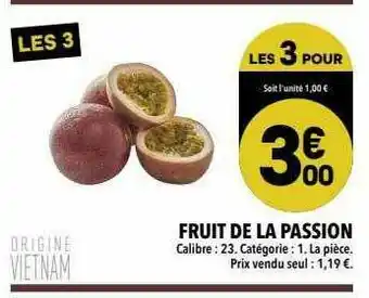 Supeco Fruit De La Passion offre