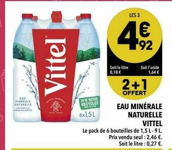 Supeco Eau Minérale Naturelle Vittel offre