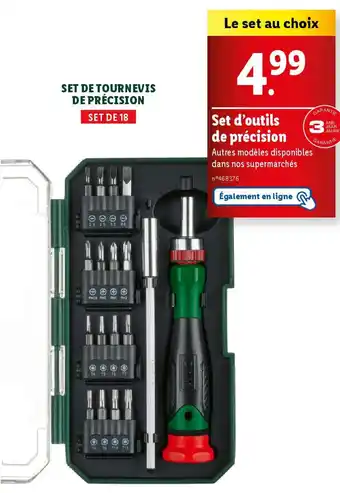 Lidl PARKSIDE Set d'outils de précision offre