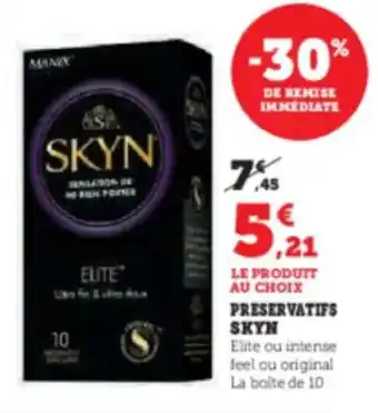 Super U SKYN Preservatifs offre