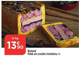 Bi1 Bolard Pâté en croûte richelieu offre