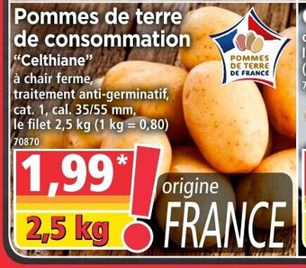Norma Pommes De Terre De Consommation offre