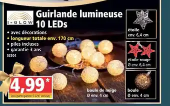 Norma Guirlande Lumineuse 10 Leds offre