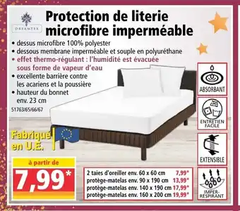 Norma Protection De Literie Microfibre Imperméable offre