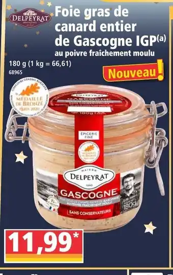 Norma Foie Gras De Canard Entier De Gascogne IGP offre