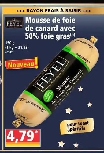 Norma Mousse De Foie De Canard Avec 50% Foie Gras offre
