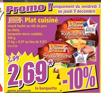 Norma Plat Cuisiné offre