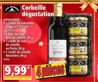 Norma Corbeille Dégustation offre