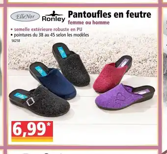 Norma Pantoufles En Feutre offre